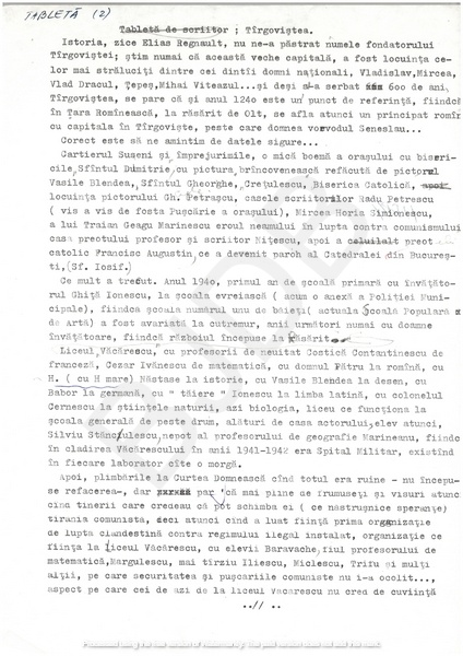 M-1258-1 - Tabletă. LUCIAN PENESCU